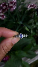 Load image into Gallery viewer, On Sale! Forget Me Not Sapphire ring~ size 6.5