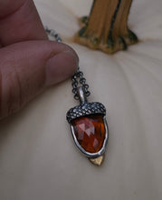 Load image into Gallery viewer, Tourmaline Acorn Charm~