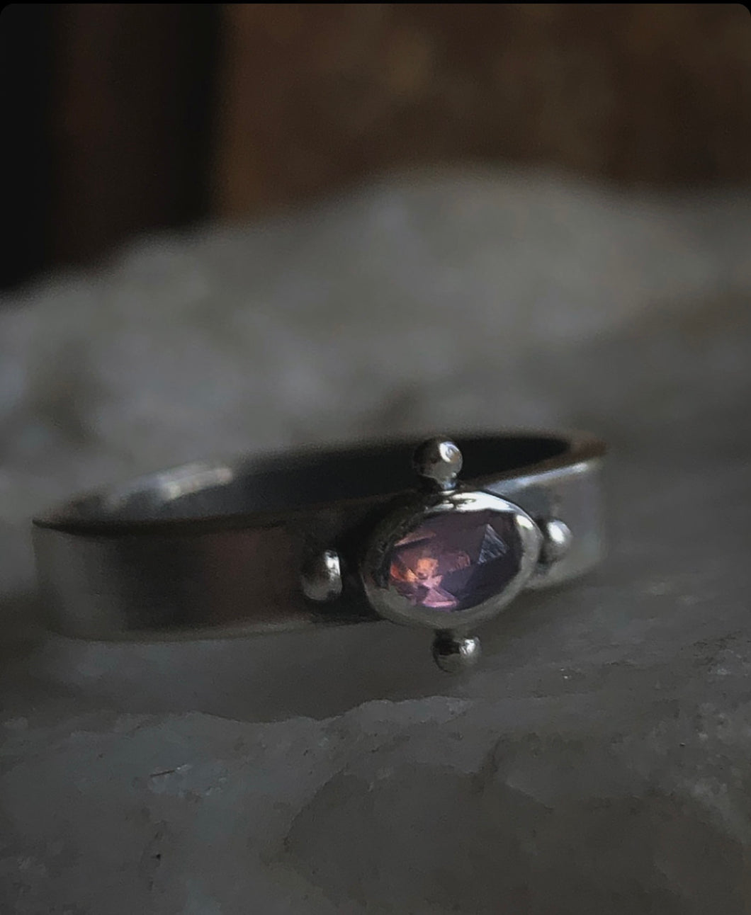 Lavender Sapphire Stacker ~ size 7.75