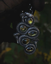 Load image into Gallery viewer, Earthen Green Witch Serpent + Tourmaline