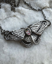 Load image into Gallery viewer, Tourmaline Moth Necklace