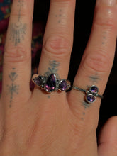 Load image into Gallery viewer, Sapphire double stone stacking ring~ size 7.25-7.5