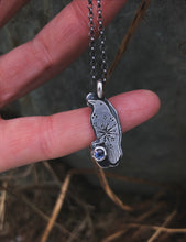 Load image into Gallery viewer, Winter Raven Sapphire Charm