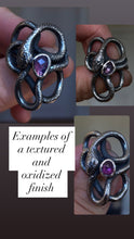 Load image into Gallery viewer, Sapphire Serpent 18kt gold &amp; silver ~ size 7.5
