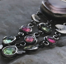 Load image into Gallery viewer, 🪷Mothers day Sale! Cascade Pendant~ Rose Quartz + Tourmaline