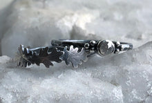 Load image into Gallery viewer, Oak &amp; Diamond stacking ring set ~size 7.25