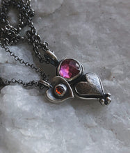 Load image into Gallery viewer, Teeny Garnet Heart Charm