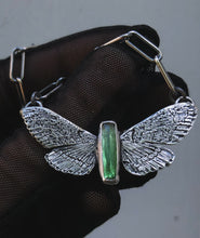 Load image into Gallery viewer, Tourmaline Moth Necklace