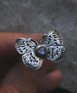 Discounted! *Wing Flaw*Summer Azure Butterfly Ring~ size 7.5