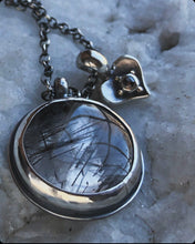 Load image into Gallery viewer, Rutile Quartz Moon necklace