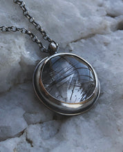Load image into Gallery viewer, Rutile Quartz Moon necklace