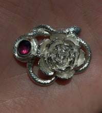Load image into Gallery viewer, Peony + Serpent ~ necklace or ring
