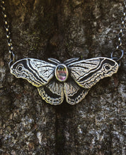 Load image into Gallery viewer, Tourmaline Moth Necklace