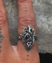 Load image into Gallery viewer, On Sale! Sapphire Shell ring~ size 6.75-7
