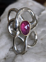 Load image into Gallery viewer, Sapphire Serpent 18kt gold &amp; silver ~ size 7.5