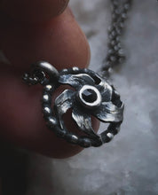 Load image into Gallery viewer, Onyx Datura charm