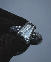 Load image into Gallery viewer, Aquamarine Frost ring ~Size 7.5