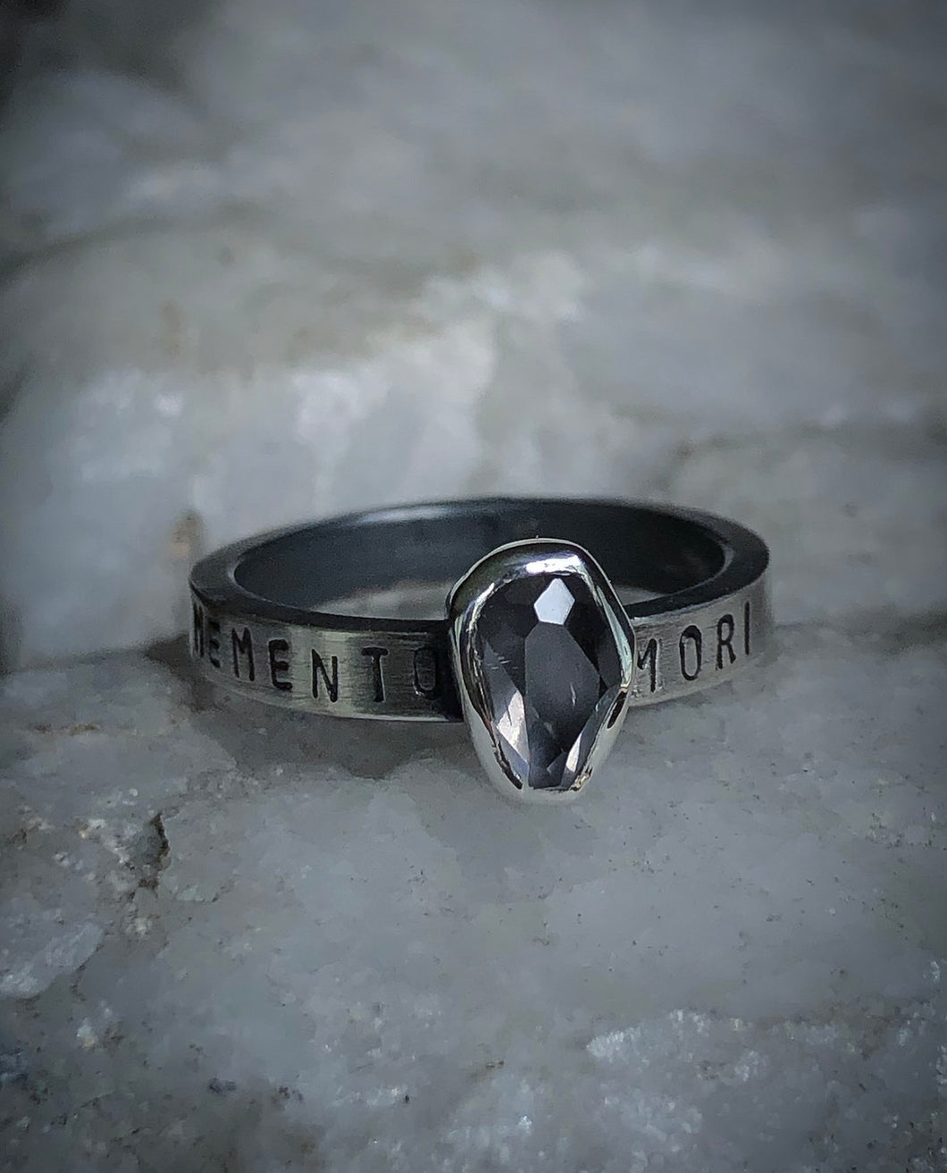 Memento Mori Spinel Ring ~ Size 5.75-6