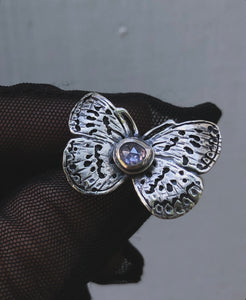 Discounted! *Wing Flaw*Summer Azure Butterfly Ring~ size 7.5