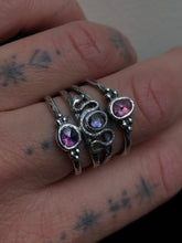 Load image into Gallery viewer, Sapphire Serpent Stacker ~size 7