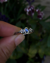 Load image into Gallery viewer, Forget Me Not Sapphire ring ~ size 7.25
