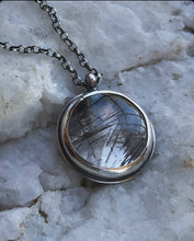 Load image into Gallery viewer, Rutile Quartz Moon necklace