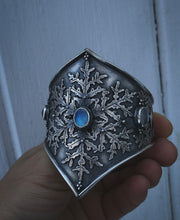 Load image into Gallery viewer, Snowflake Cuff ~ size small
