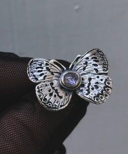 Discounted! *Wing Flaw*Summer Azure Butterfly Ring~ size 7.5