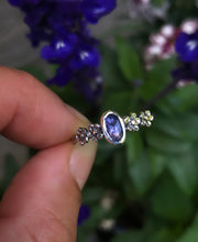 Load image into Gallery viewer, On Sale! Forget Me Not Sapphire ring~ size 6.5