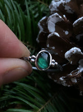 Load image into Gallery viewer, Spruce Tourmaline Stacking ring ~ size 7.25