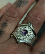 Load image into Gallery viewer, For Kirstina~ Lilac Shield Ring ~Made to size