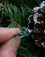 Load image into Gallery viewer, Spruce Tourmaline Stacking ring ~ size 7.25
