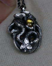 Load image into Gallery viewer, Earthen Serpent Pendant ~ Sapphire