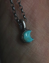 Load image into Gallery viewer, Turquoise Moon Charm |