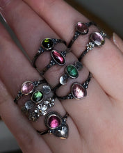 Load image into Gallery viewer, Berry Tourmaline Stacker ~ size 6.25