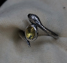 Load image into Gallery viewer, Sapphire Serpent ring~ size 6.25
