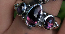 Load image into Gallery viewer, Sapphire Triple stone ring~ sz 7.25