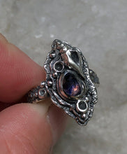 Load image into Gallery viewer, On Sale! Sapphire Shell ring~ size 6.75-7