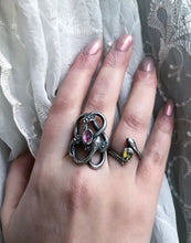 Load image into Gallery viewer, Sapphire Serpent ring~ size 6.25