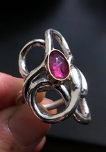 Load image into Gallery viewer, Sapphire Serpent 18kt gold &amp; silver ~ size 7.5