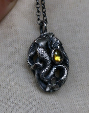 Load image into Gallery viewer, Earthen Serpent Pendant ~ Sapphire