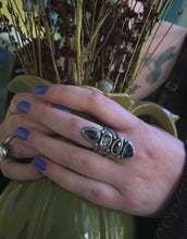 Load image into Gallery viewer, Hedge Witch Cairn ring | size 8