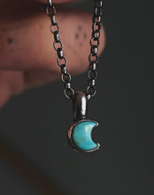 Load image into Gallery viewer, Turquoise Moon Charm |