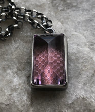 Load image into Gallery viewer, Amethyst + Snakeskin Pendant