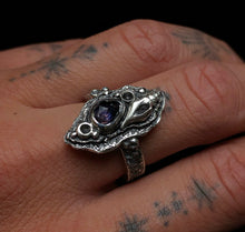 Load image into Gallery viewer, On Sale! Sapphire Shell ring~ size 6.75-7