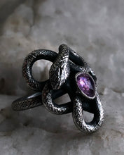 Load image into Gallery viewer, Sapphire Serpent Ring ~ size 7