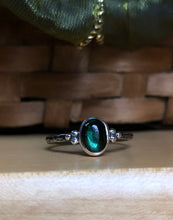 Load image into Gallery viewer, Spruce Tourmaline Stacking ring ~ size 7.25
