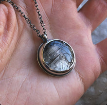 Load image into Gallery viewer, Rutile Quartz Moon necklace