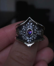 Load image into Gallery viewer, For Kirstina~ Lilac Shield Ring ~Made to size