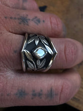 Load image into Gallery viewer, Sage Shield ring size 6.25-6.5